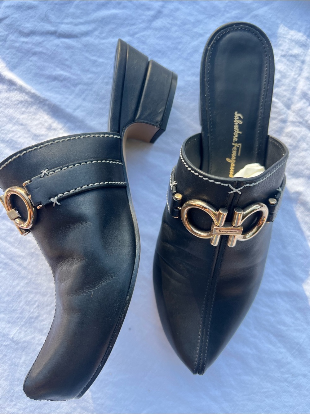 salvatore ferragamo phobos gancini mules - Picture 3 of 12
